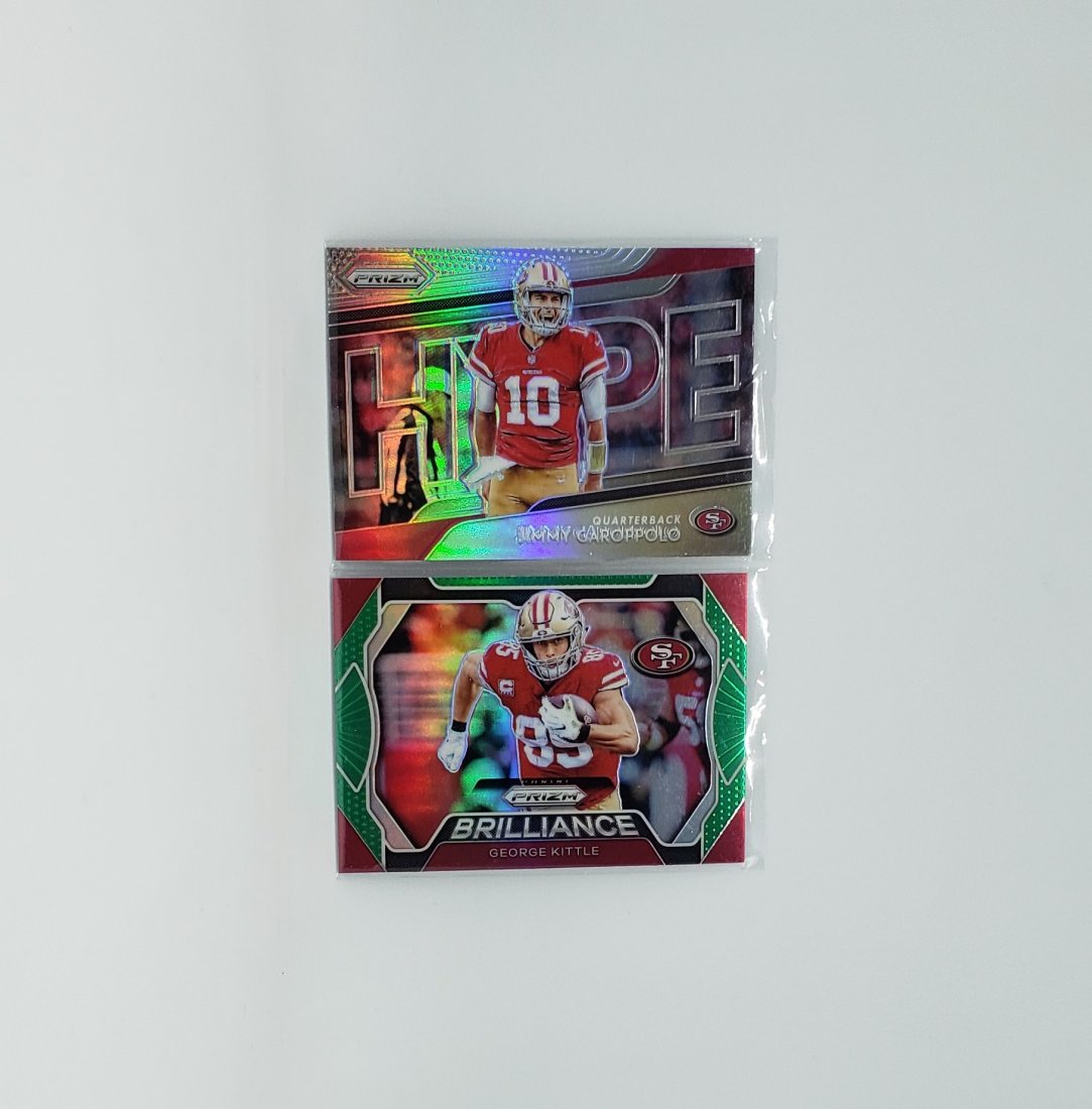 SAN FRANSISCO 49ERS JIMMY G AND GEORGE KITTLE PRIZMS (1 of 1)