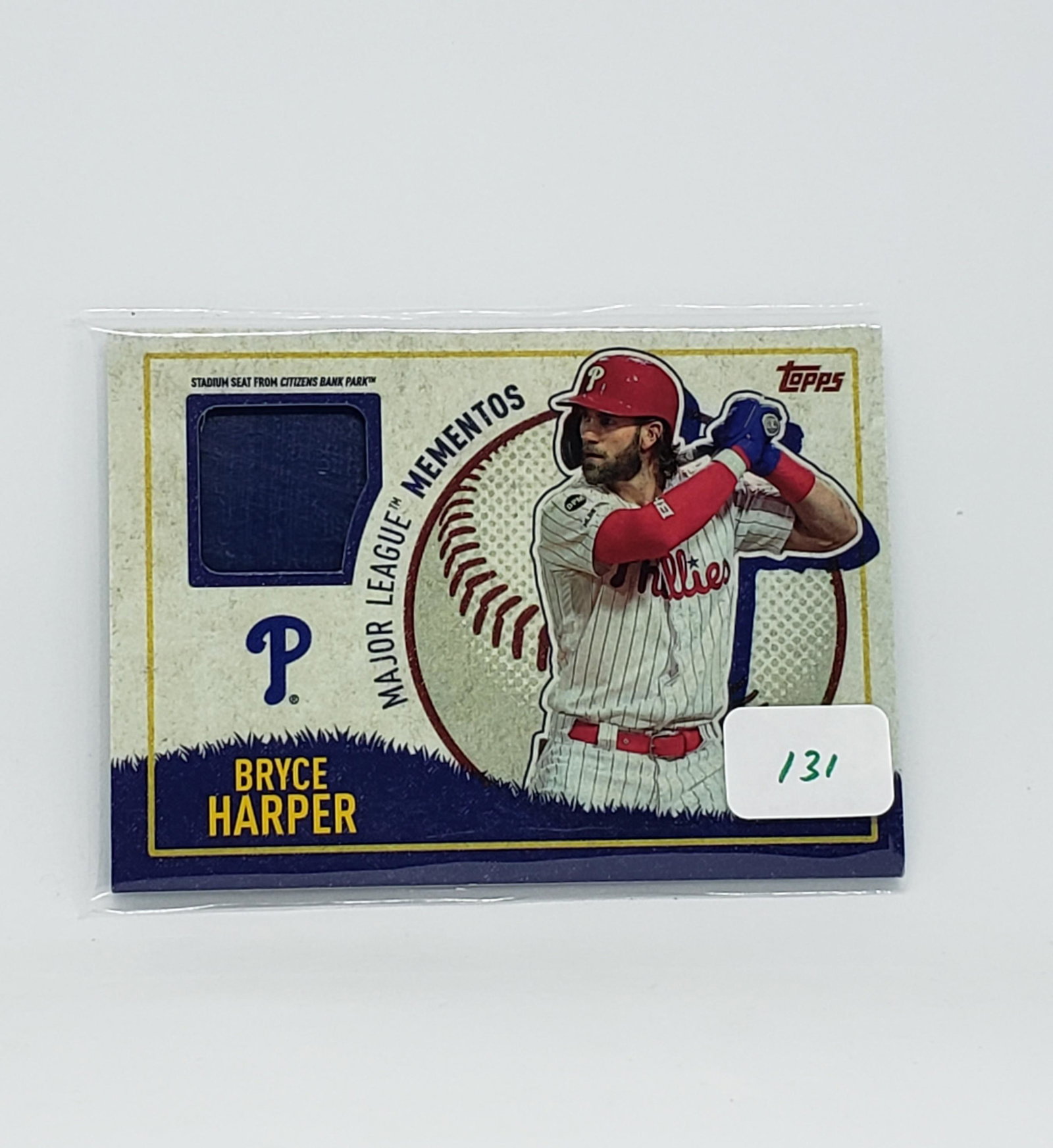 2020 TOPPS BRYCE HARPER RELIC CARD: 2020 TOPPS BRYCE HARPER RELIC CARD