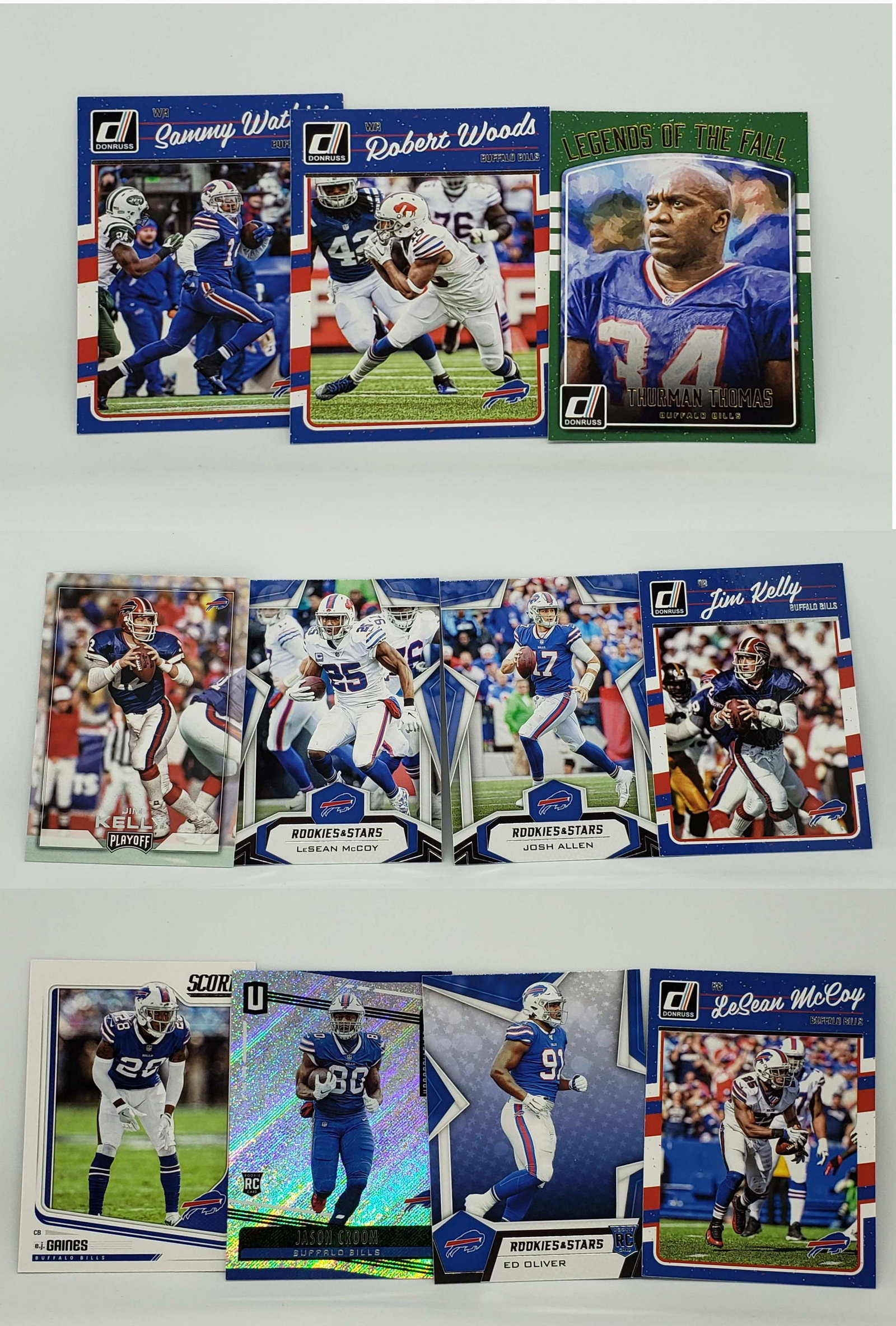 BUFFALO BILLS FOOTBALL TEAM LOT: THURMAN THOMAS, JOSH ALLEN, JIM KELLY