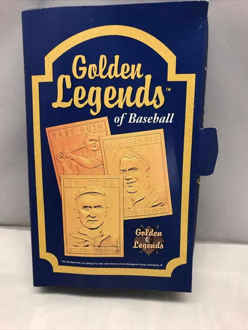 BABE RUTH NEW YORK YANKEES GOLDEN LEGENDS CARD: 1994 Golden Legends Babe Ruth Limited Edition 22k gold card New York Yankees