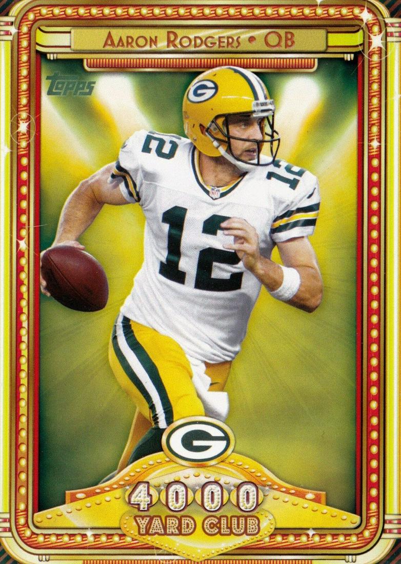 Aaron Rodgers 2013 Topps 4,000 Yard Club Mint Card: Aaron Rodgers 2013 Topps 4,000 Yard Club Mint Card