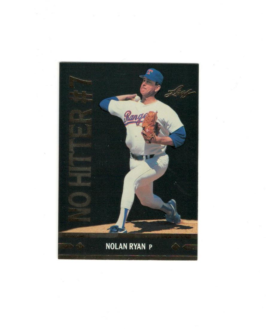 1991 LEAF GOLD MOMENTS NOLAN RYAN 7TH NO-HITTER: 1991 LEAF GOLD MOMENTS NOLAN RYAN 7TH NO-HITTER
