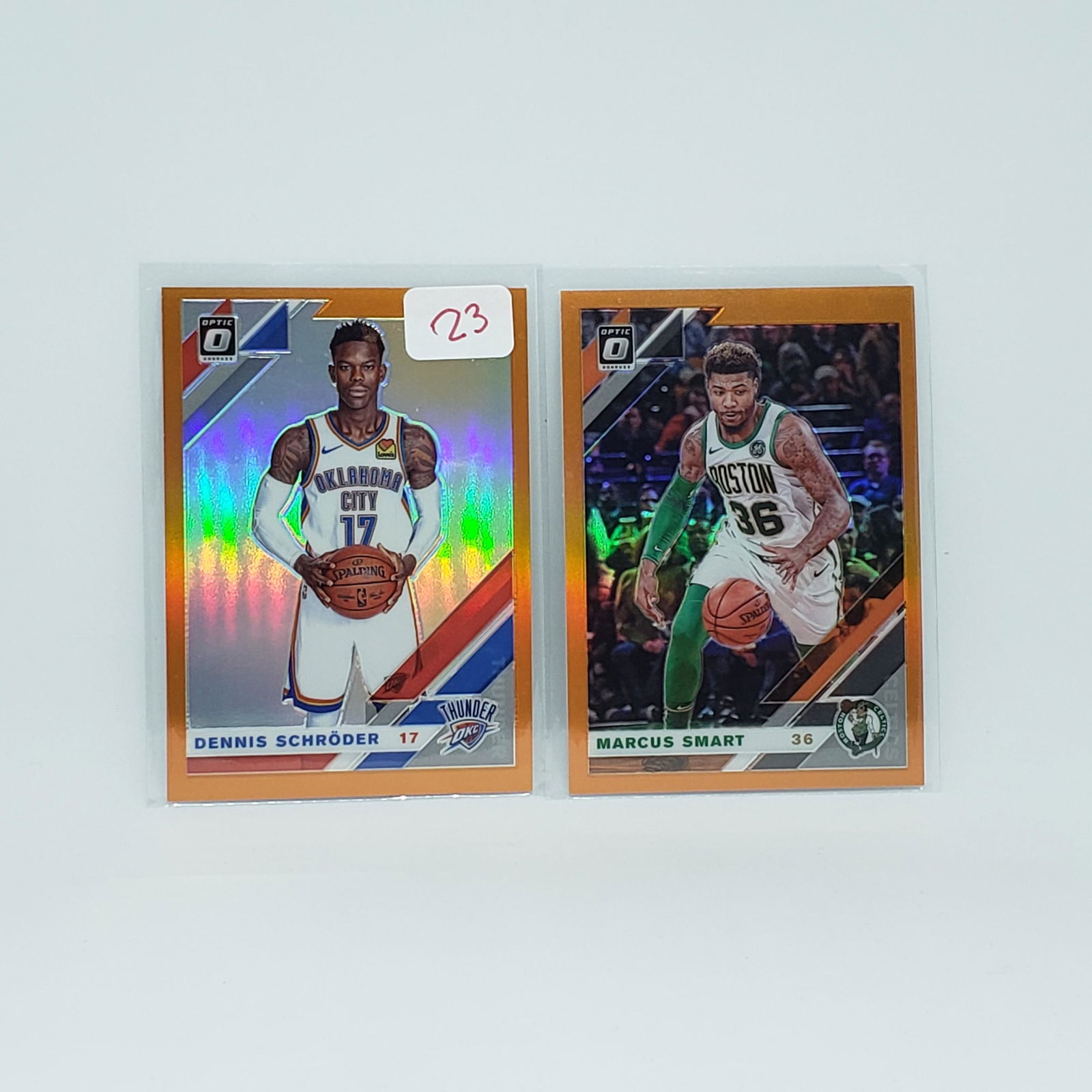 2019-20 OPTIC BASKETBALL ORANGE HOLO SERIAL #'D CARDS (1 of 1)