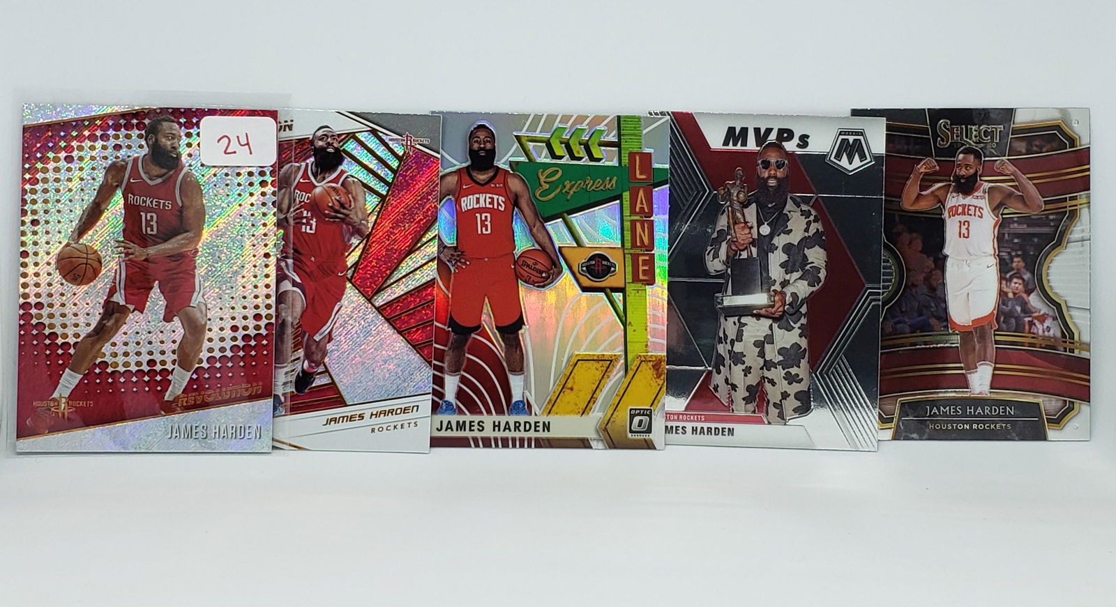 LOT OF 5 JAMES HARDEN CARDS (1 of 1)