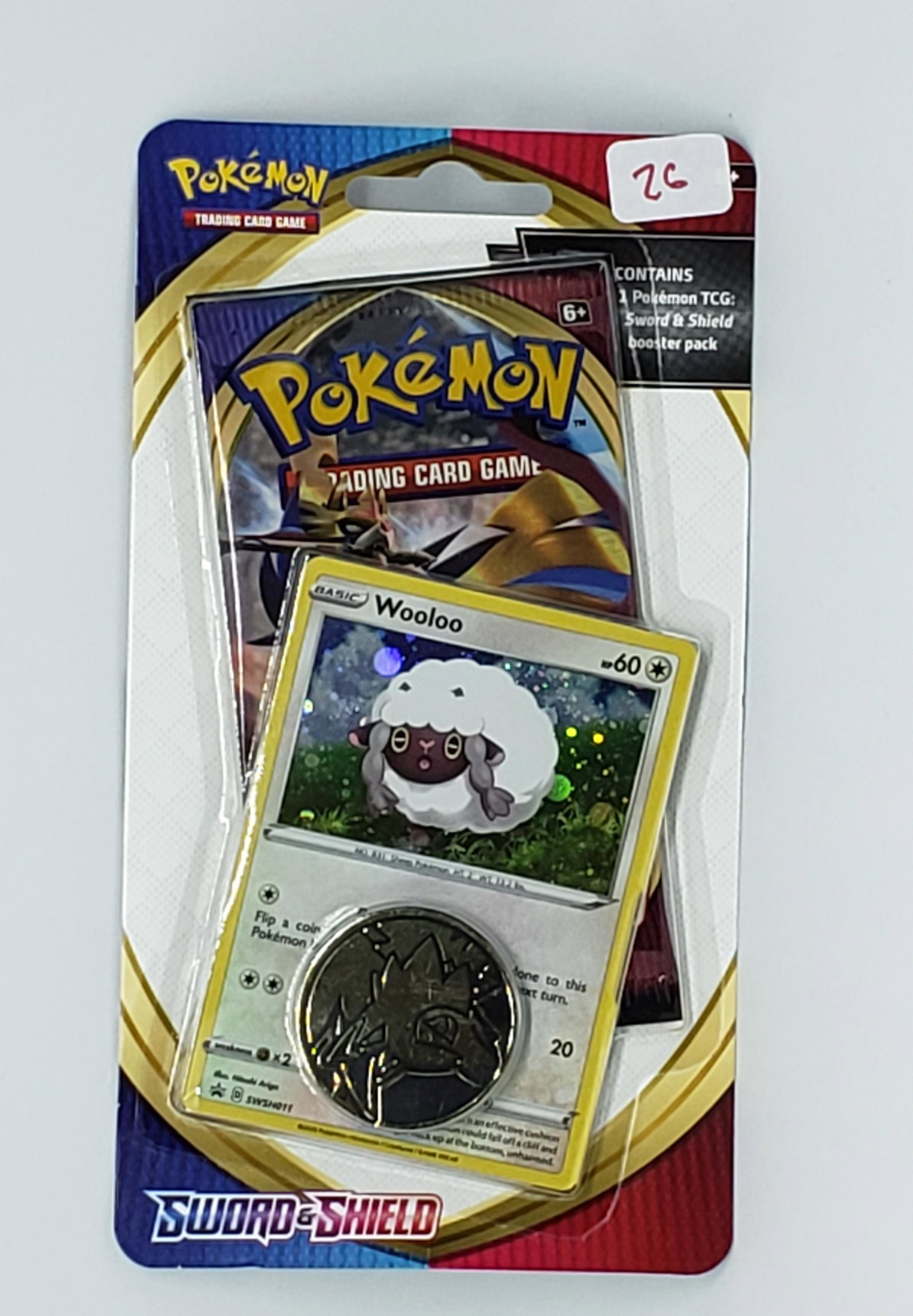 POKEMON SWORD AND SHIELD GAME CARDS: POKEMON SWORD AND SHIELD Blister pack with 1 booster pack 1 coin amd 1 foil GAME CARD