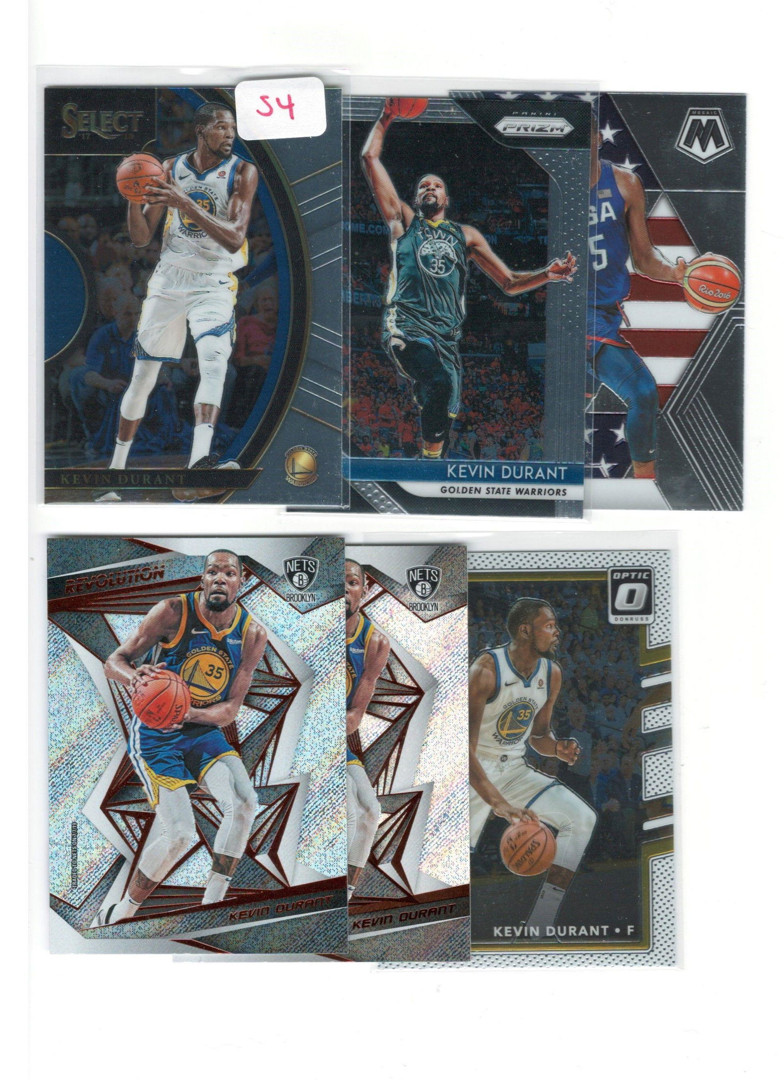 LOT OF 6 KEVIN DURANT BASKETBALL CARDS (1 of 1)