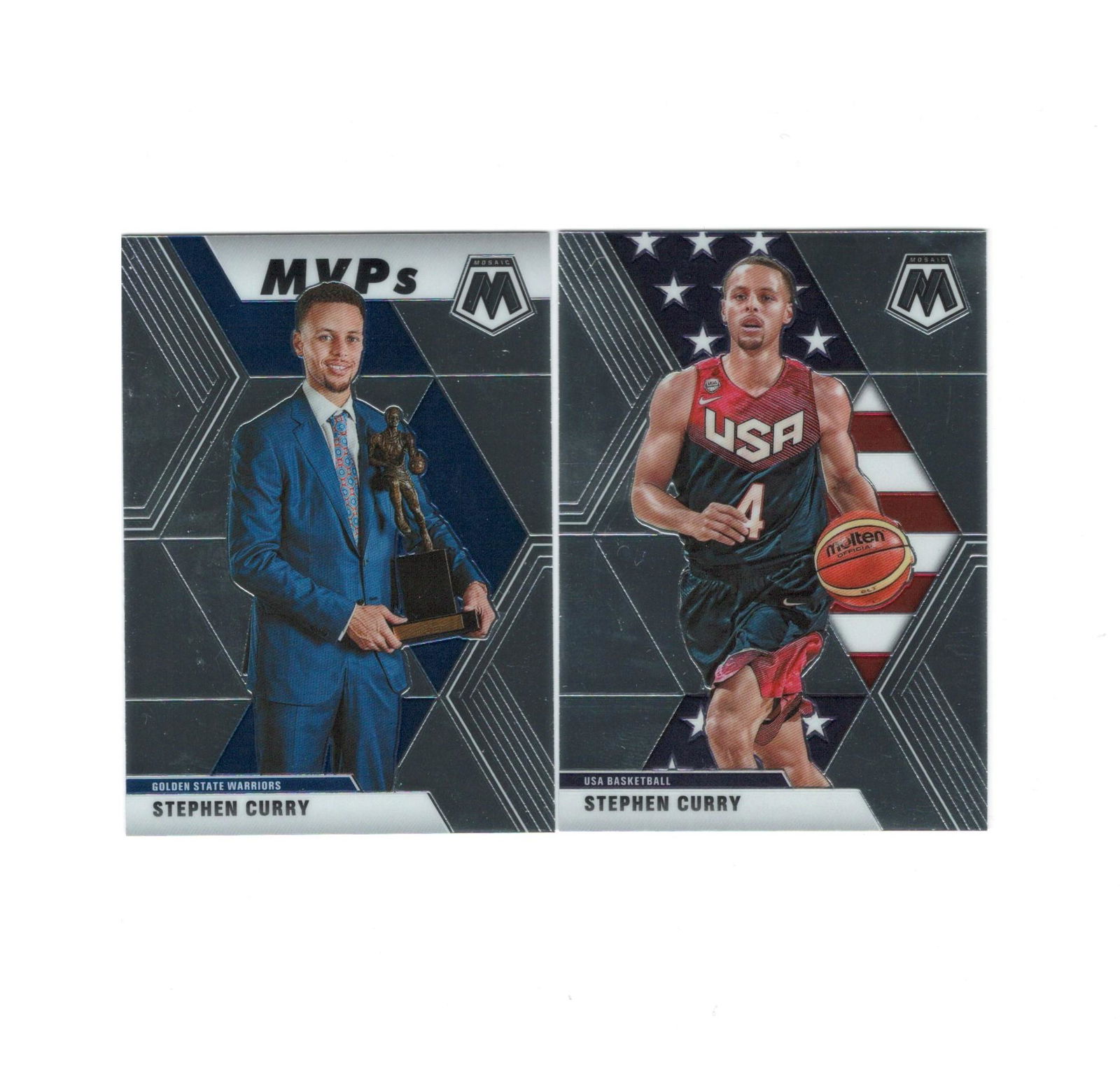 LOT OF 2 2019-20 MOSAIC STEPHEN CURRY (1 of 1)