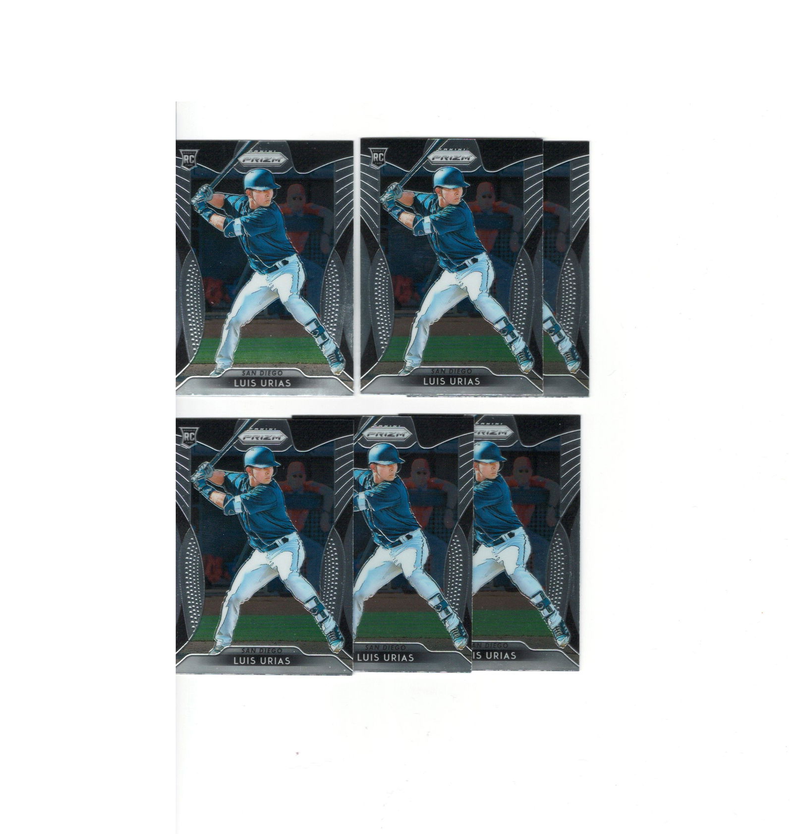 6 LUIS URIAS PANINI PRIZM ROOKIE CARDS (1 of 1)