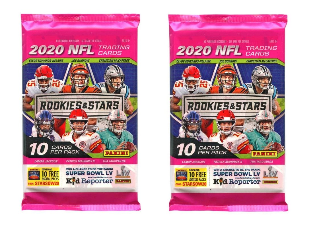 2-PACKS OF 2020 PANINI ROOKIES AND STARS FOOTBALL CARDS (1 of 1)