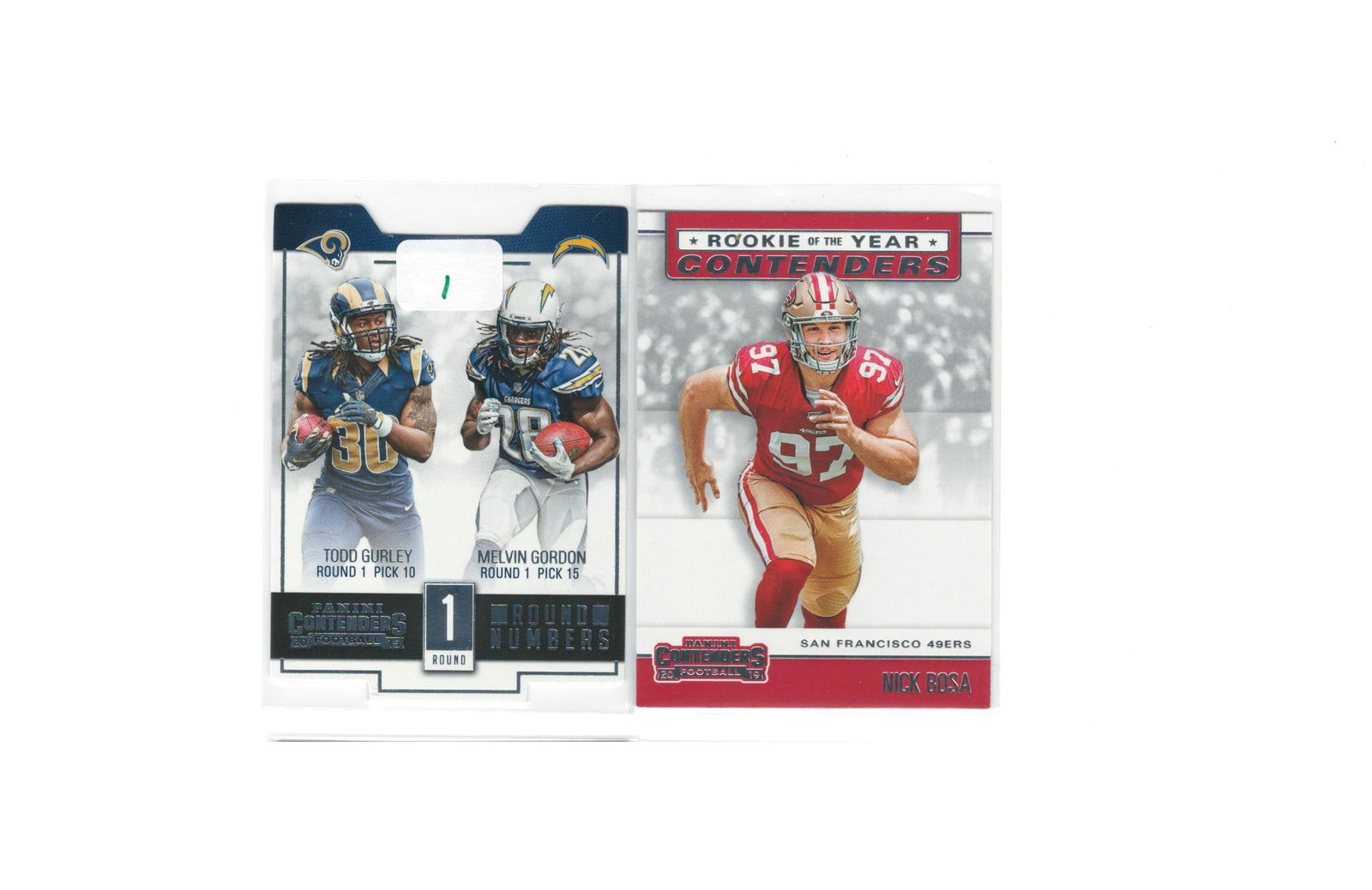 LOT OF TWO PANINI CONTENDERS ROOKIE CARDS (1 of 1)