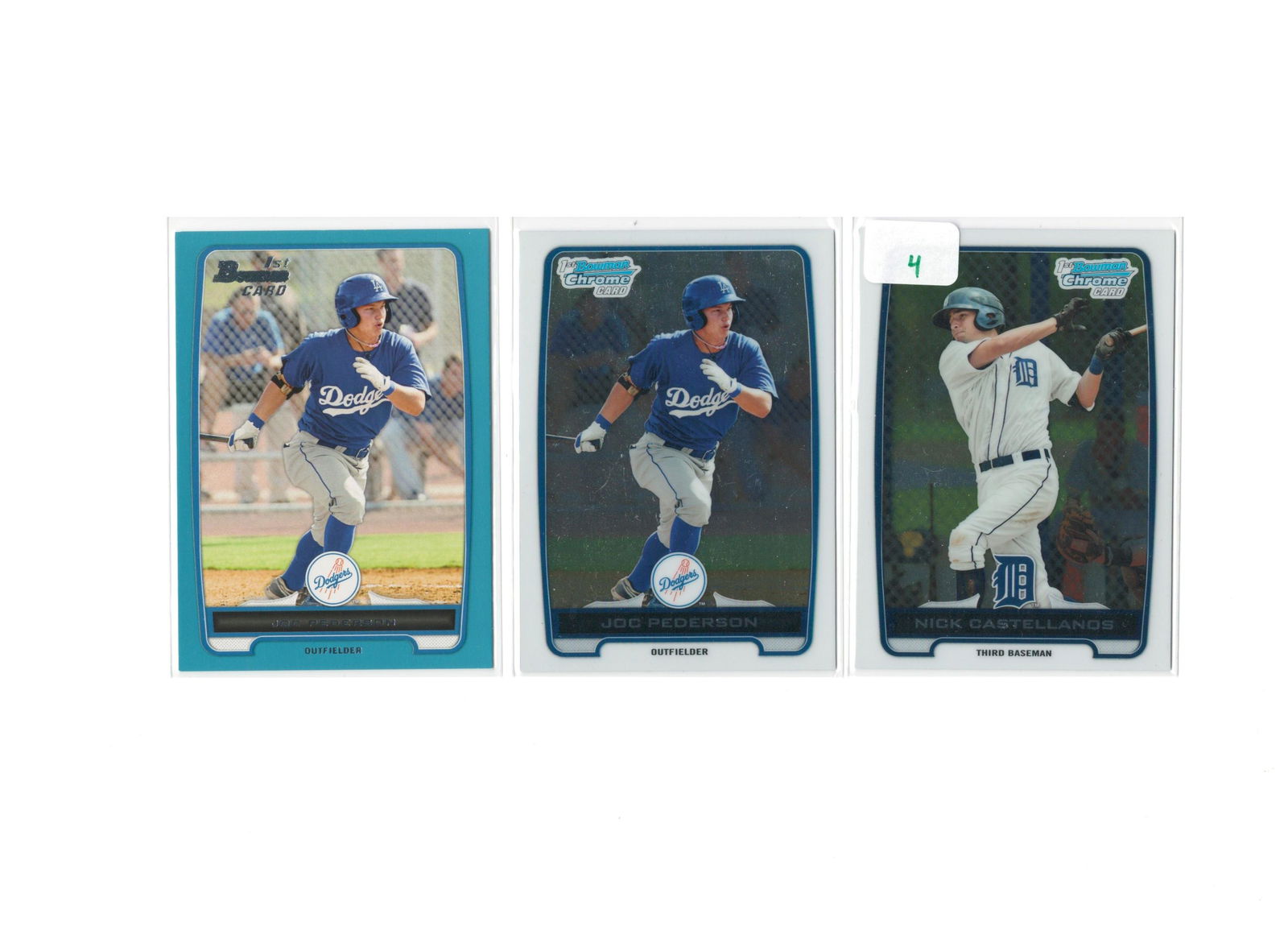LOT OF 3 FIRST BOWMAN PROSPECT BASEBALL CARDS (1 of 2)