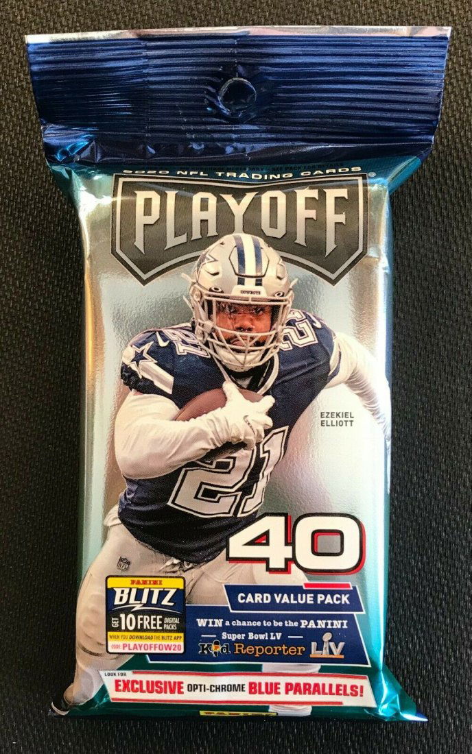 2020 Panini Playoff Football VALUE PACK-BLUE PARALLELS (1 of 1)