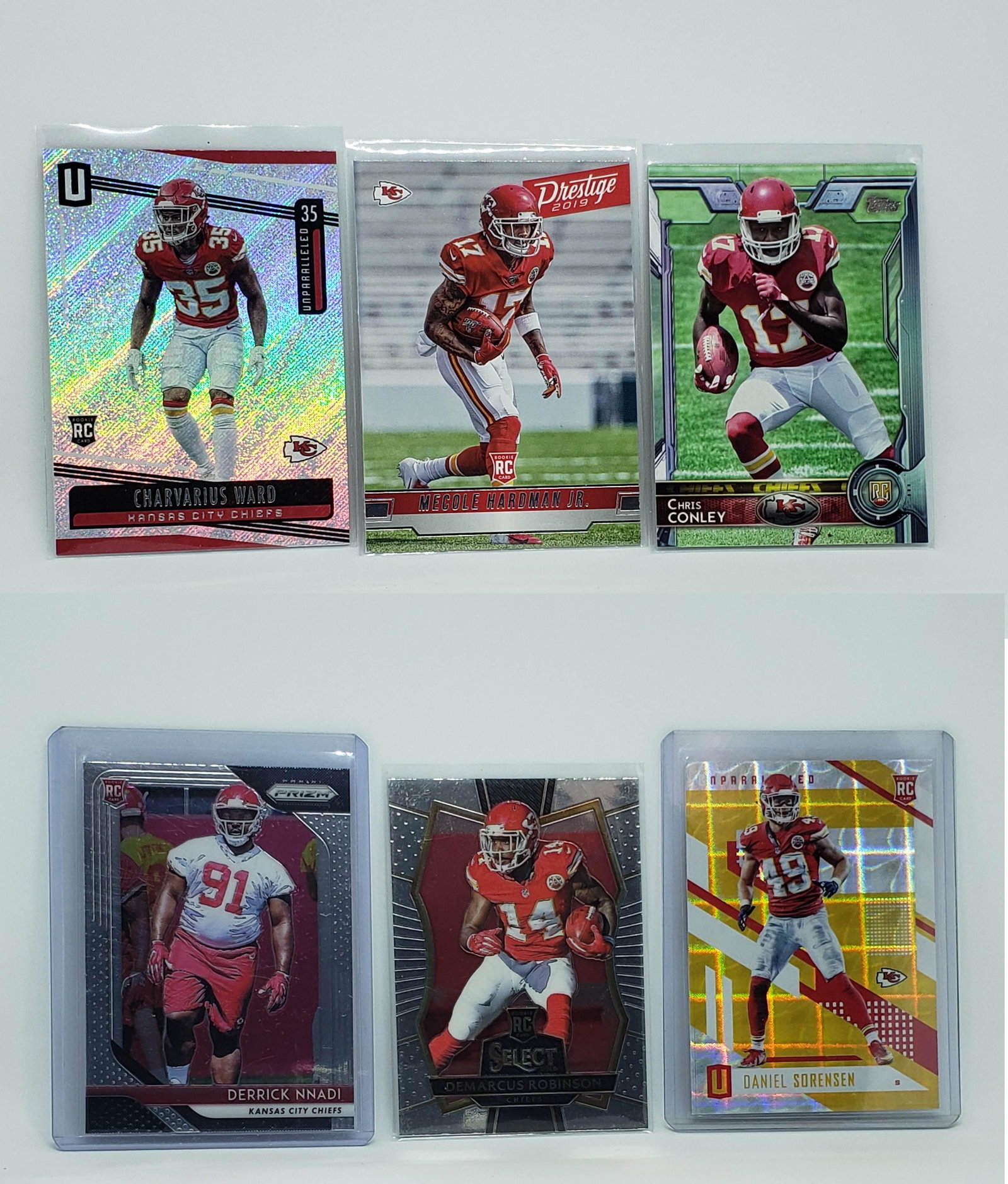 LOT OF 6 KANSAS CITY CHIEFS ROOKIE CARDS (1 of 1)