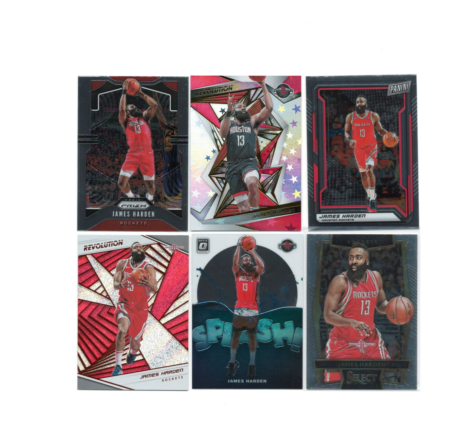 LOT OF 6 JAMES HARDEN BROOKLYN NETS CARDS (1 of 1)