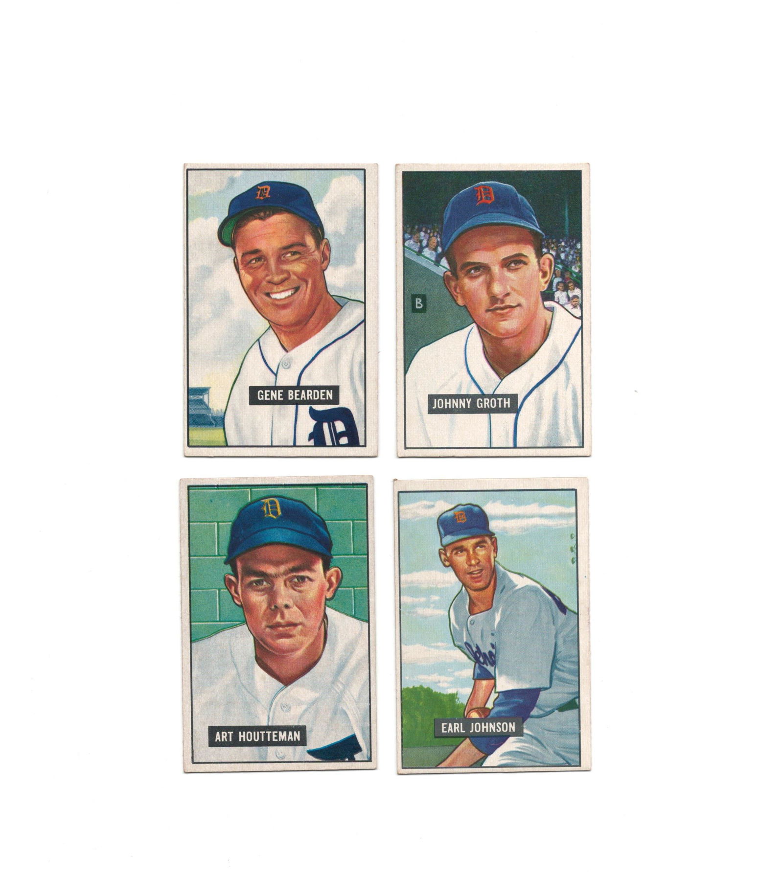 VINTAGE ST. LOUIS BROWNS 1951 BOWMAN SMALL CARDS EX (1 of 2)