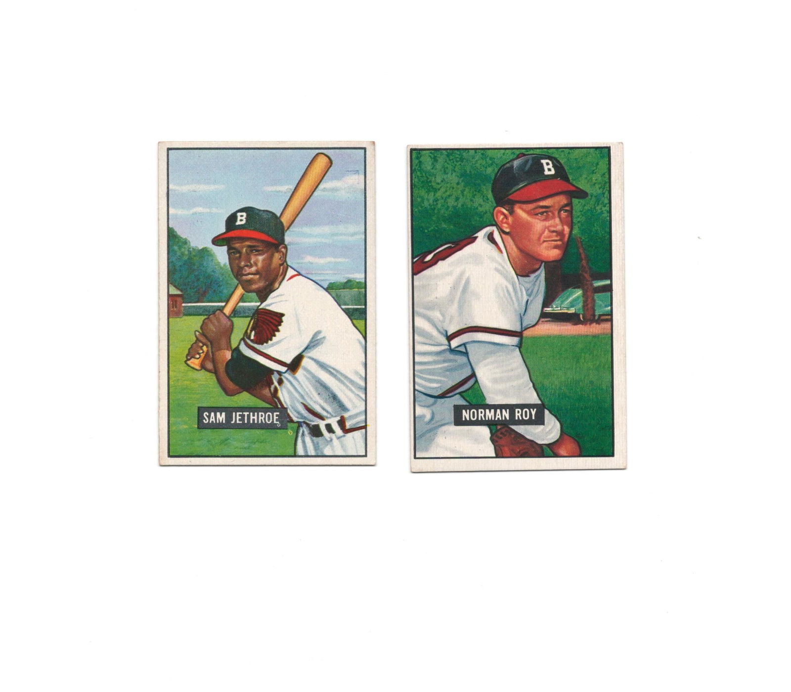 VINTAGE BOSTON BRAVES 1951 BOWMAN SMALL CARDS (1 of 2)
