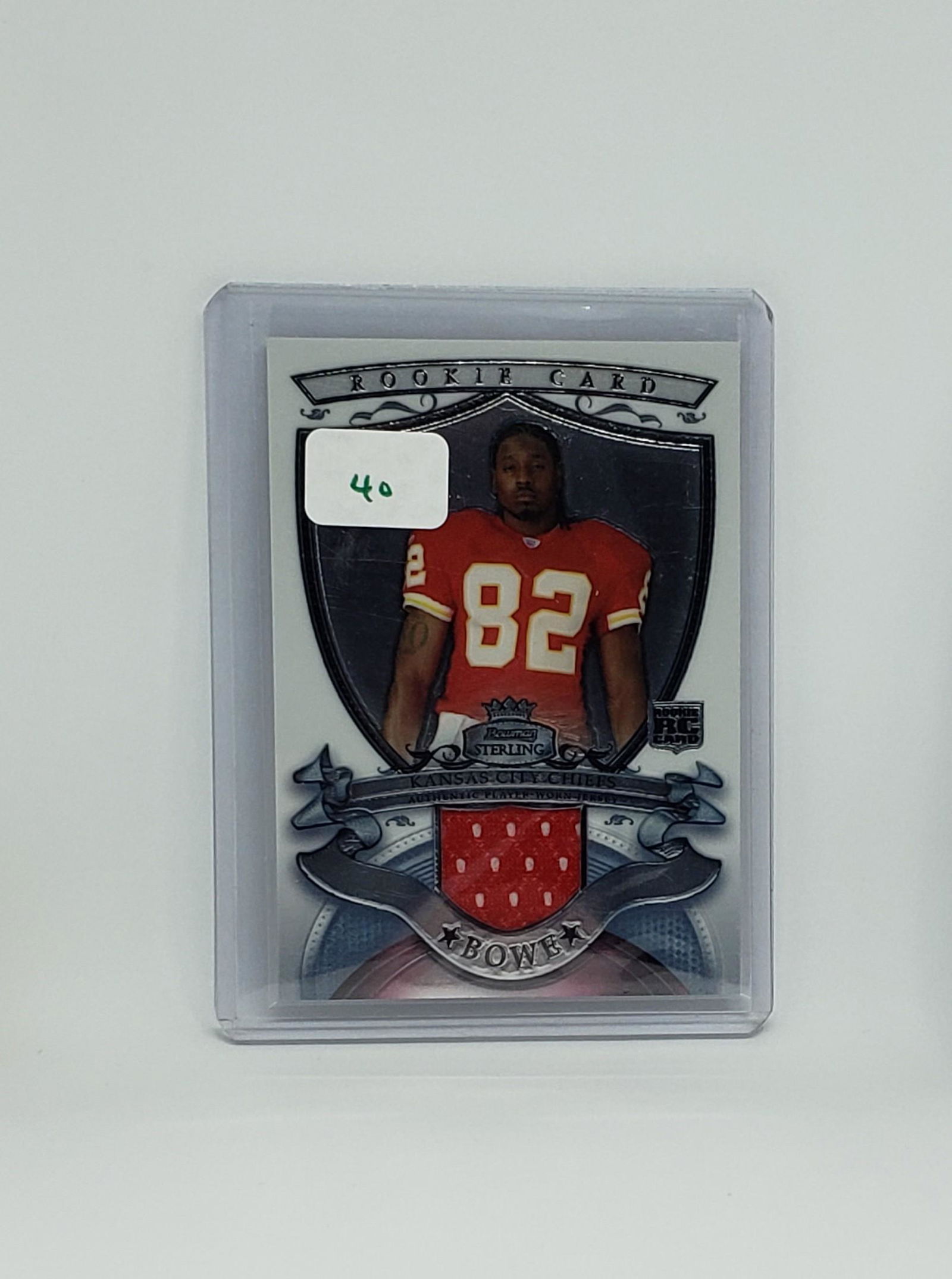 DWAYNE BOWE KC CHIEFS ROOKIE PATCH CARD (1 of 1)