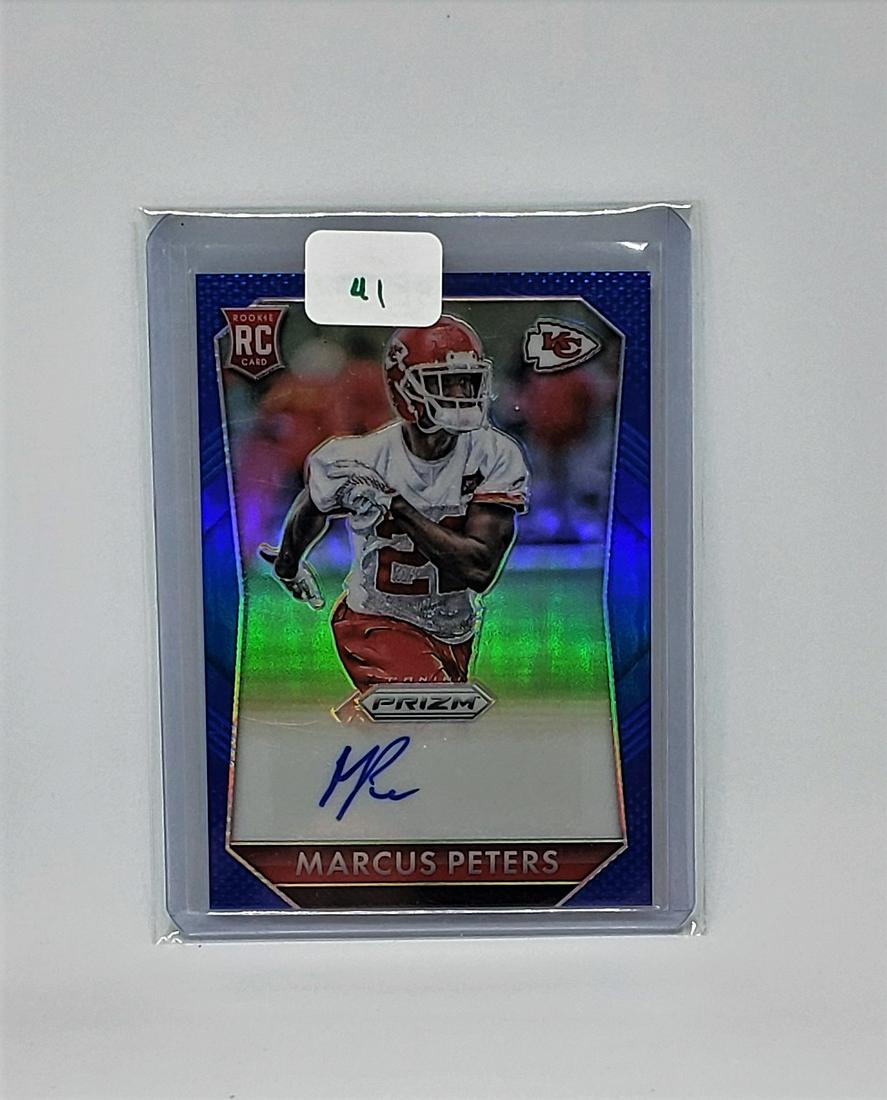 MARCUS PETERS KC CHIEFS PRIZM ROOKIE AUTO (1 of 2)