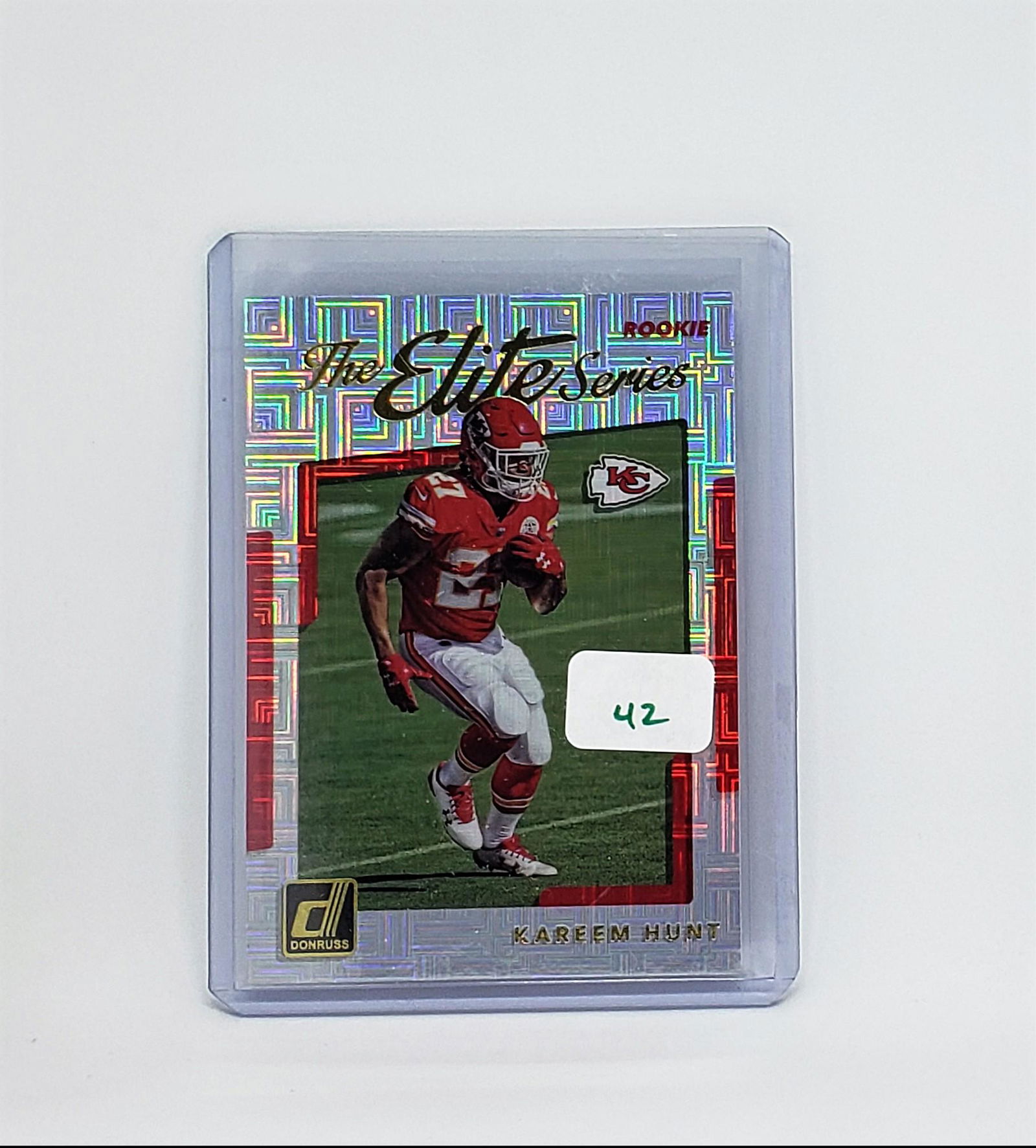 KAREEM HUNT KC CHIEFS/BROWNS ROOKIE CARD (1 of 1)