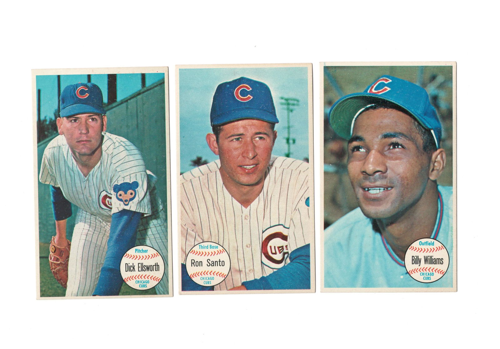 3 DIFFERENT 1964 TOPPS GIANTS 5x7 LARGE CARDS EX (1 of 2)