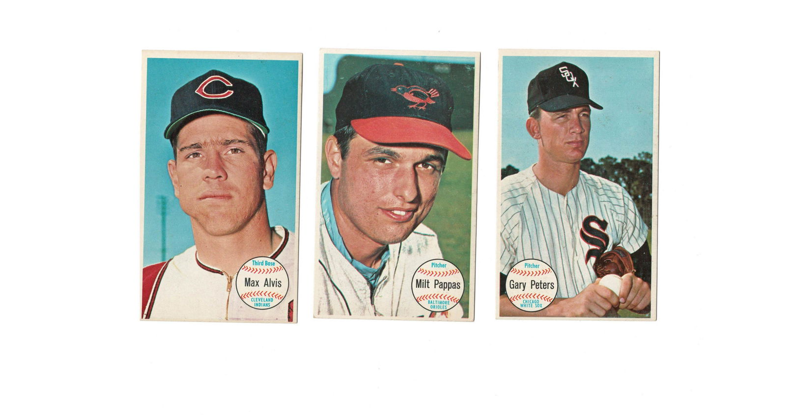 3 DIFFERENT 1964 TOPPS GIANTS 5x7 LARGE CARDS EX (1 of 2)