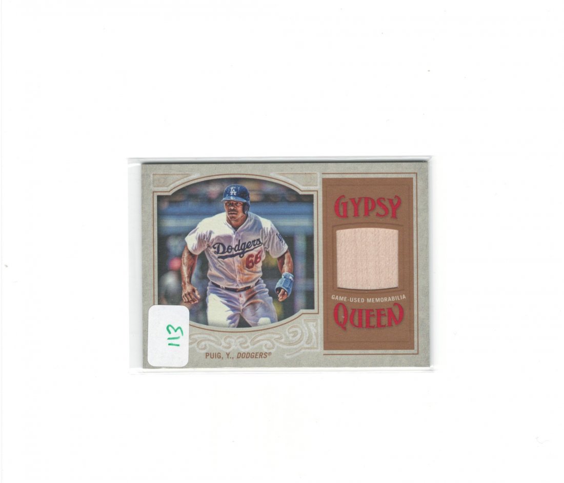 YASIEL PUIG 2017 TOPPS BAT RELIC (1 of 1)
