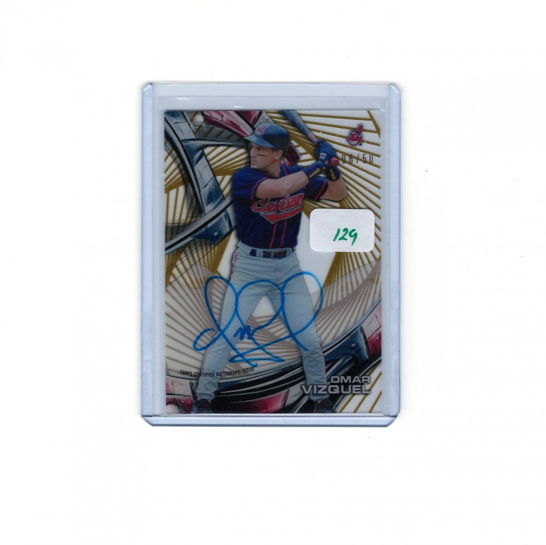 2016 TOPPS OMAR VIZQUEL BASEBALL CARD NUMBERED 06/50 (1 of 1)