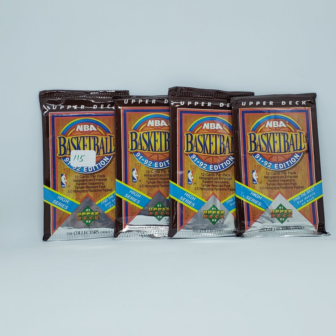 RED HOT 1991-92 UPPER DECK  NBA BASKETBALL SEALED PACKS (1 of 2)