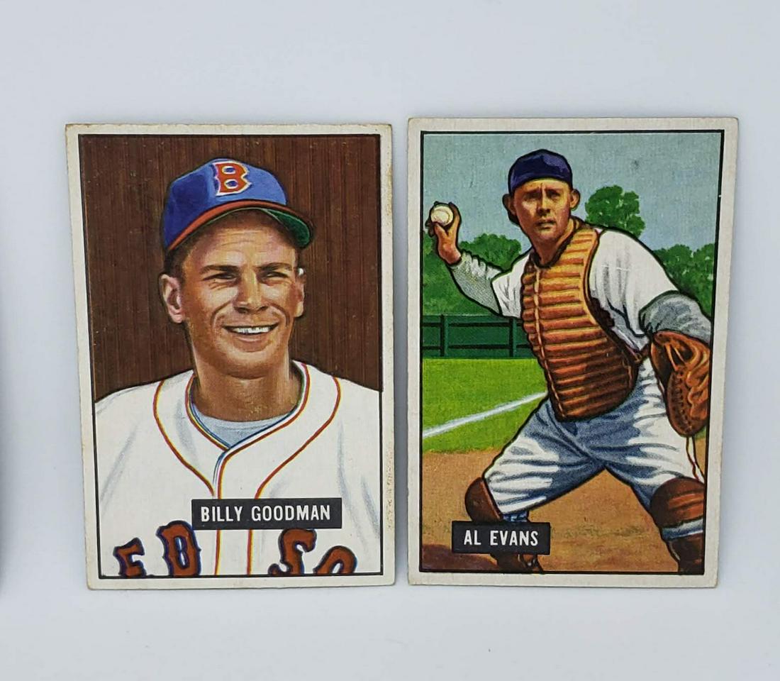 VINTAGE 1951 BOWMAN BASEBALL PHILLIES CARDS (1 of 2)