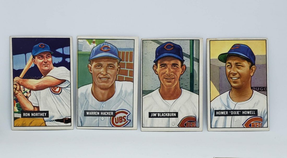 LOT OF 3 VINTAGE 1951 BOWMAN BASEBALL CARDS (1 of 1)