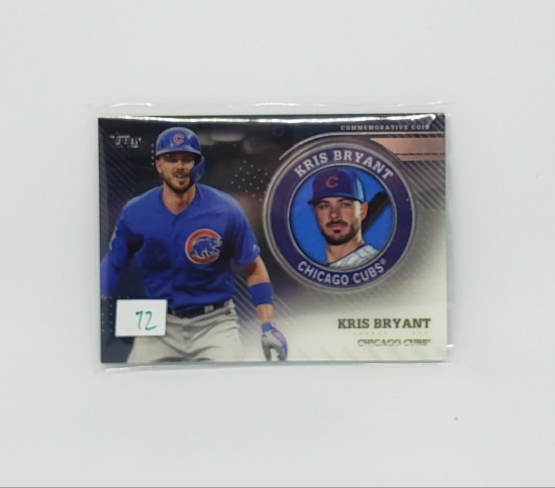 2002 TOPPS UPDATE KRIS BRYANT PLAYER COIN RELIC (1 of 1)