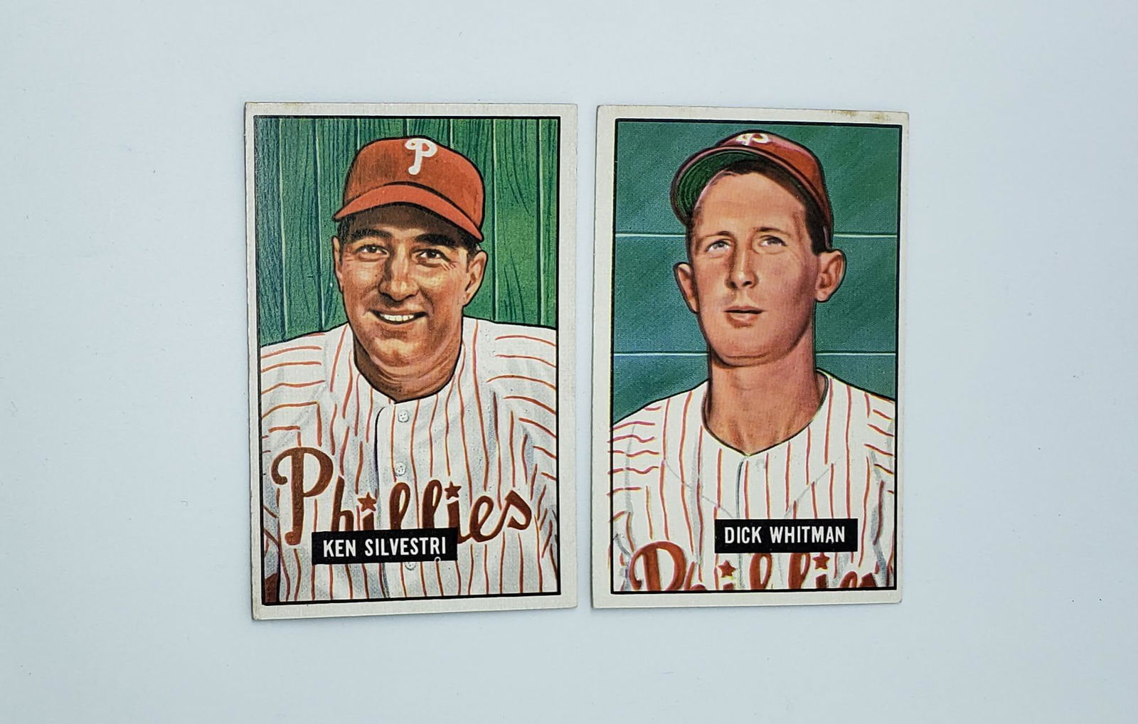 1951 BOWMAN BASEBALL PHILADELPHIA PHILIES CARDS (1 of 2)