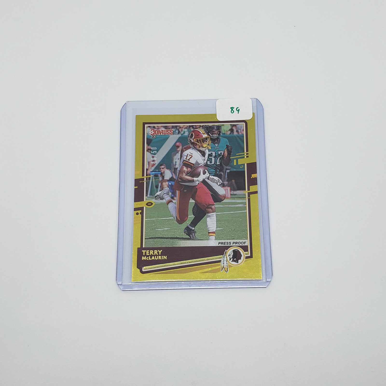 2020 DONRUSS TERRY MCLAURIN GOLD FOIL 48/50: 2020 DONRUSS TERRY MCLAURIN GOLD FOIL 48/50