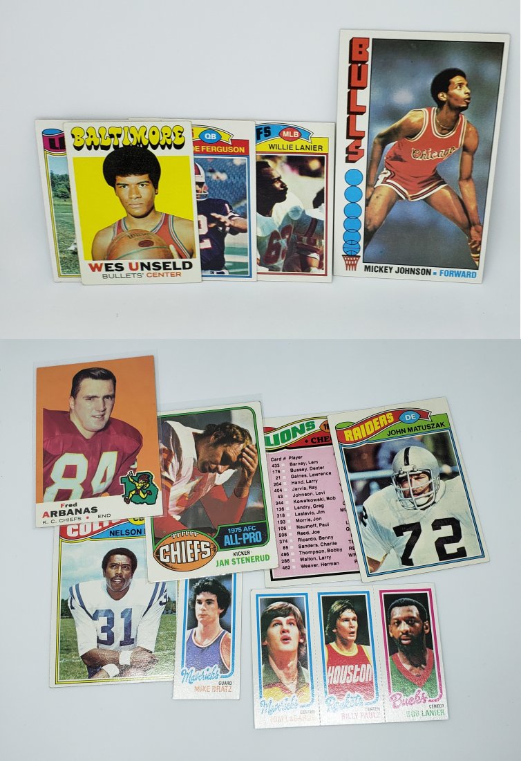 LOT OF 4 ASSORTED VINTAGE LOT: WILLIE LANIER, MICKEY JOHNSON AND MORE