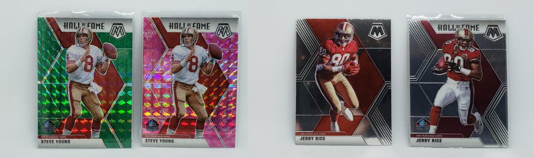 STEVE YOUNG PINK MOSAIC PRIZM 49ERS LOT (1 of 1)