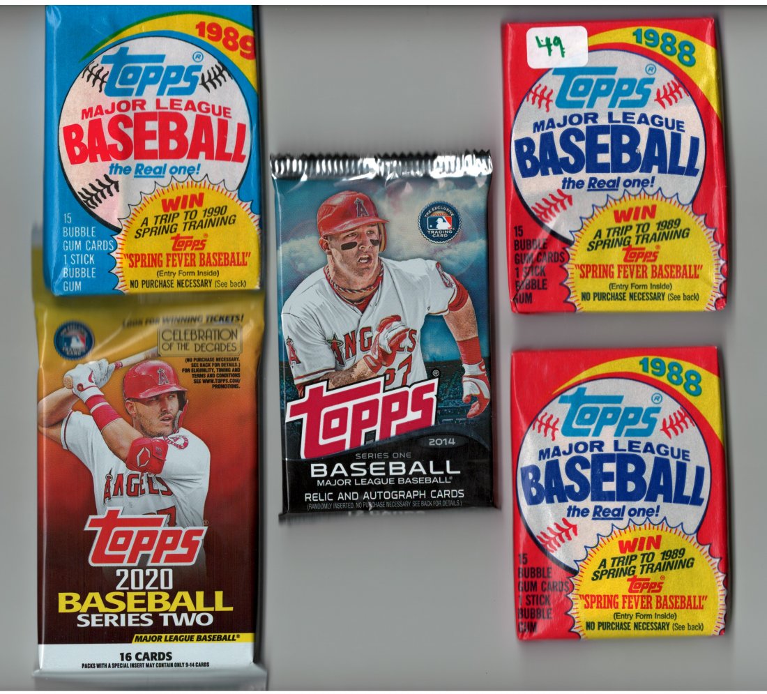 4 ASSORTED BASEBALL SEALED PACKS (1 of 1)