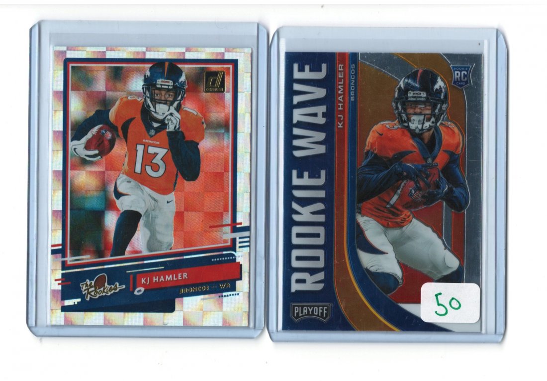 LOT OF 2 KJ HAMLER ROOKIE CARDS (1 of 1)