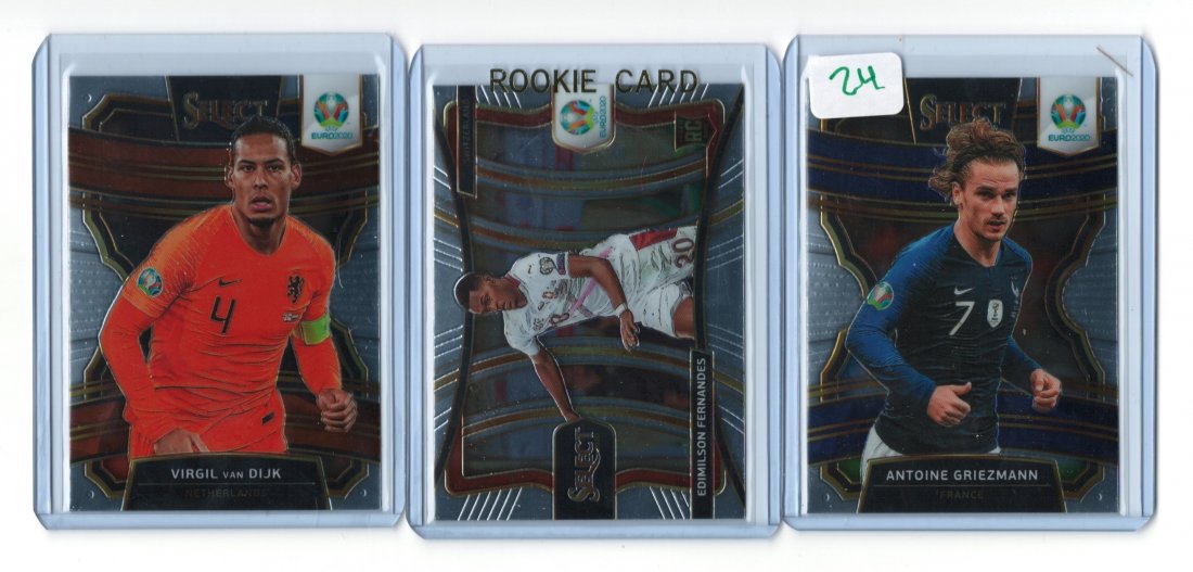 LOT OF 3 PANINI SELECT EURO LEAGUE SOCCER CARDS (1 of 1)