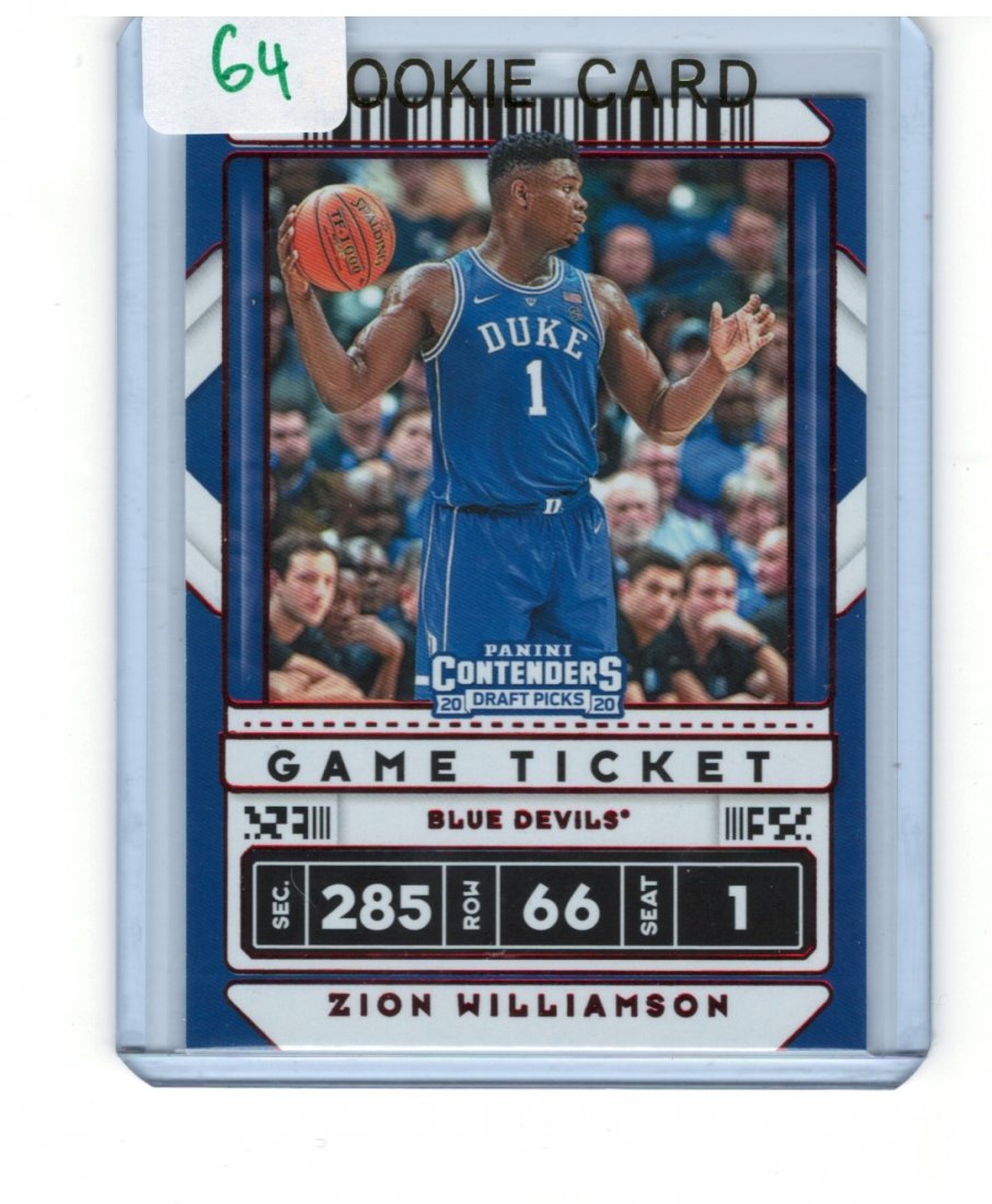 ZION WILLIAMSON PANINI GAME TICKET (1 of 1)