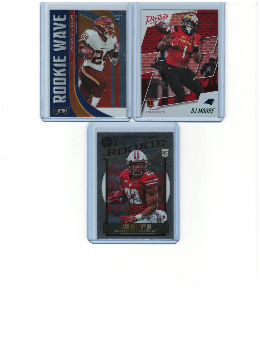 LOT OF 3 PANINI FOOTBALL ROOKIE CARDS (1 of 1)