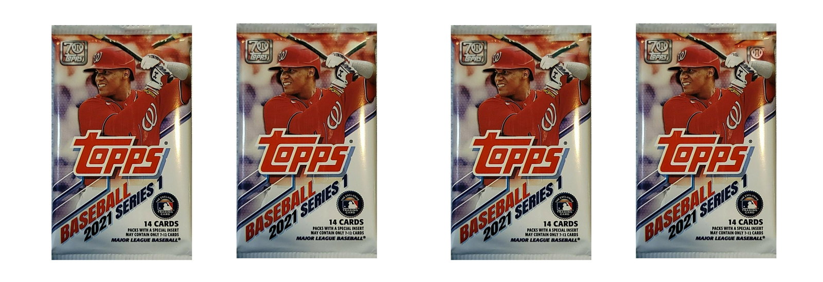 2 New Packs of 2021 Topps Series 1 Baseball Cards (1 of 1)