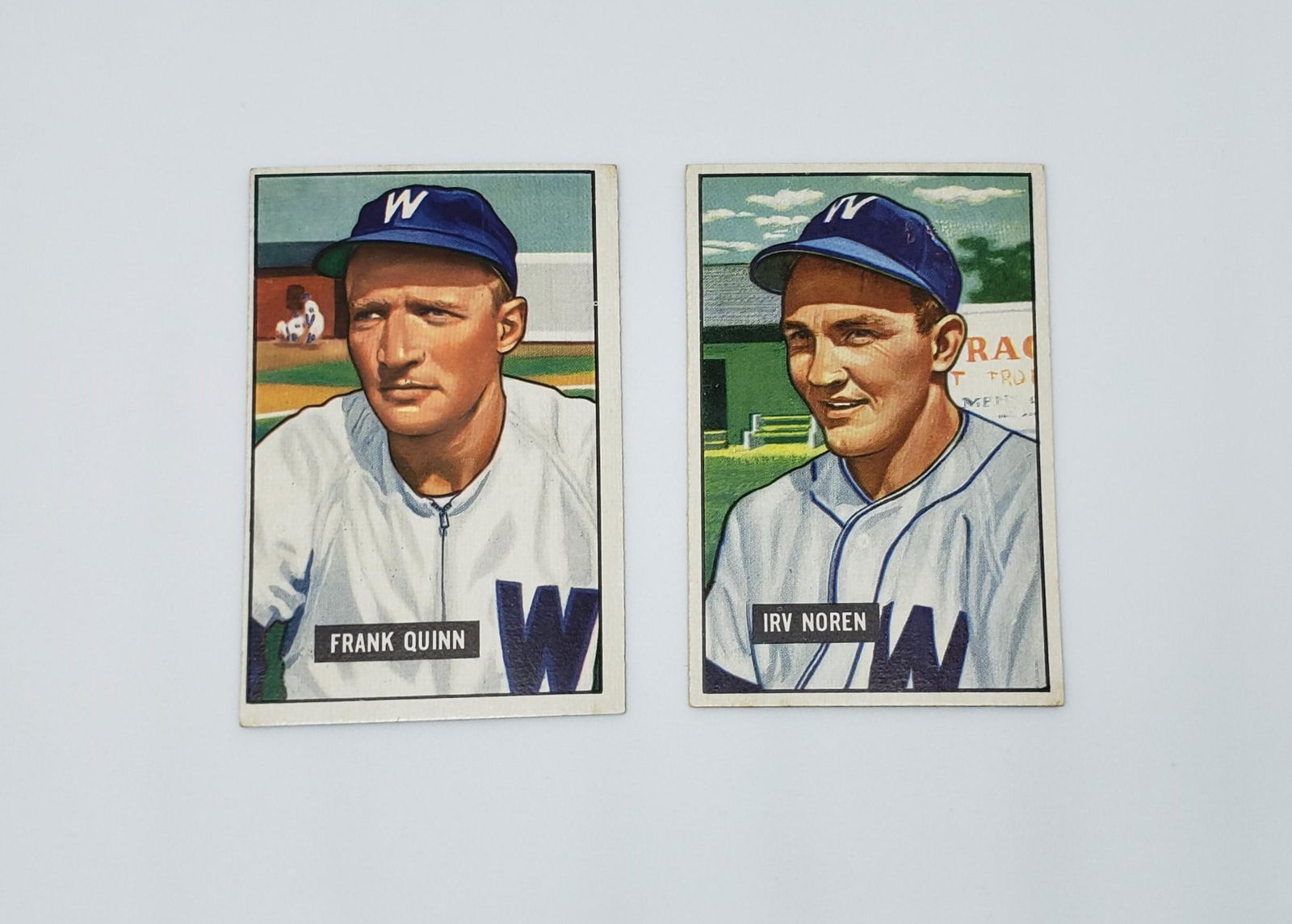 1951 BOWMAN BASEBALL WASHINGTON SENATORS CARDS (1 of 2)