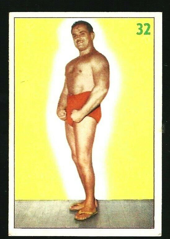 1955 PARKHURST WRESTLING #32 MIGHTY ATLAS VERY RARE SET (1 of 2)