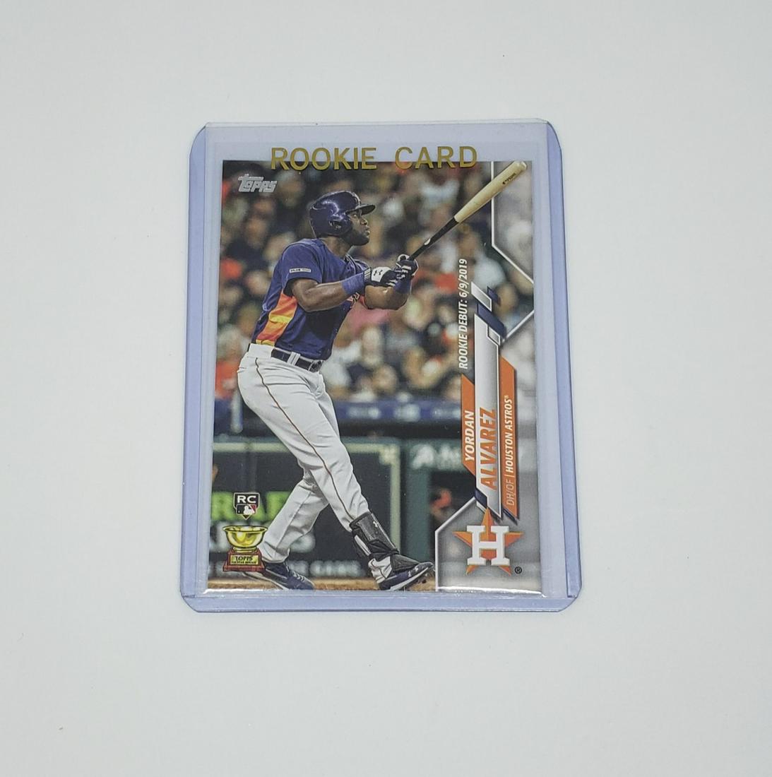 2020 topps yordan alvarez astros rookie card (1 of 1)