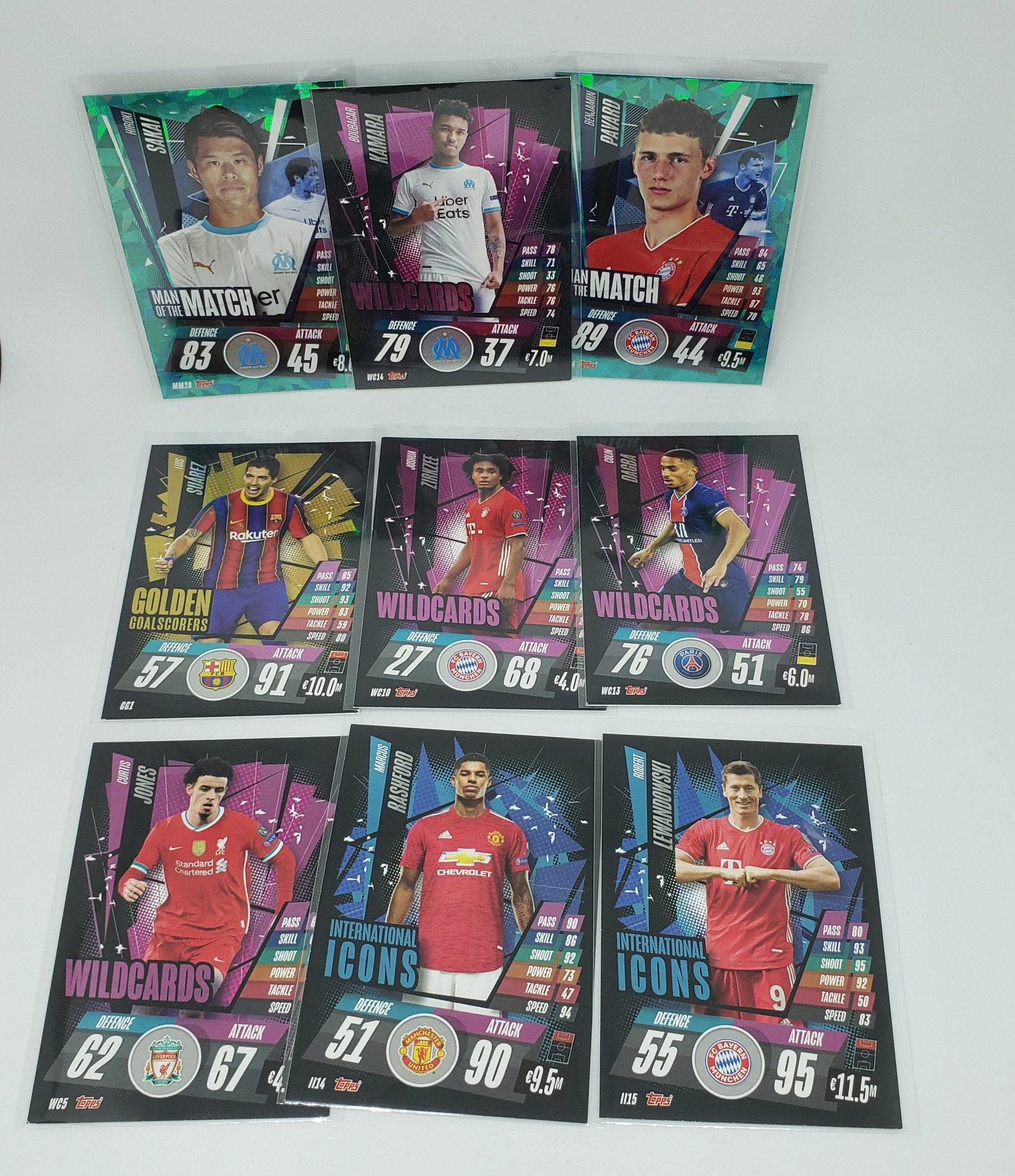 2018-19 TOPPS ATTAX EURO LEAGUE SOCCER CARDS: 2018-19 TOPPS ATTAX EURO LEAGUE SOCCER CARDS