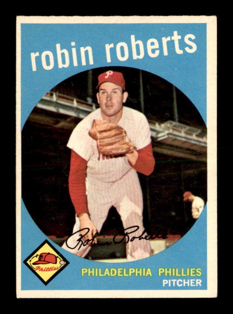 1959 Topps #352 Robin Roberts PHILLIES HOFER EX+ (1 of 2)