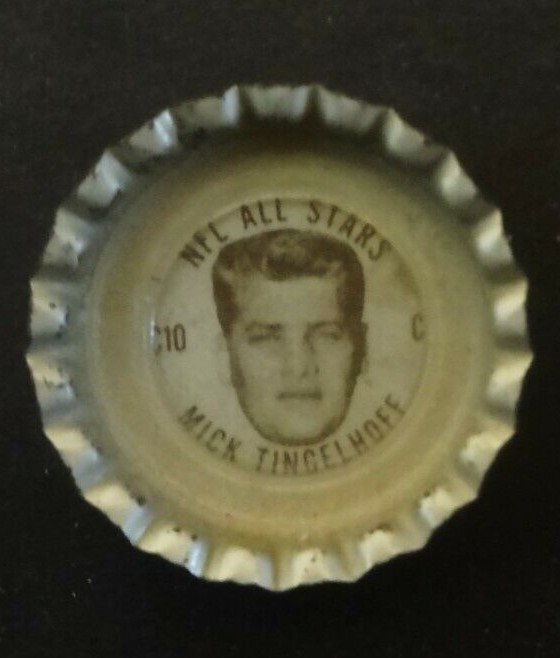 Coke Coca Cola NFL ALL-STARS Bottle Caps: MICK TINGLEHOFF