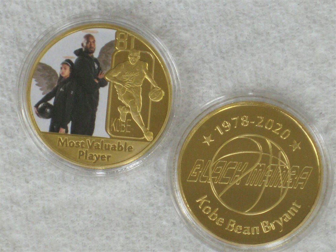 Kobe Bryant Lakers Gold Coin MAMBA: Kobe Bryant Lakers Gold Coin MAMBA