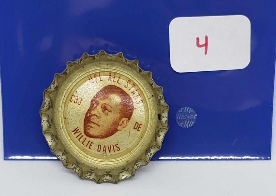 Coke Coca Cola NFL ALL-STARS Bottle Caps: WILLIE DAVIS