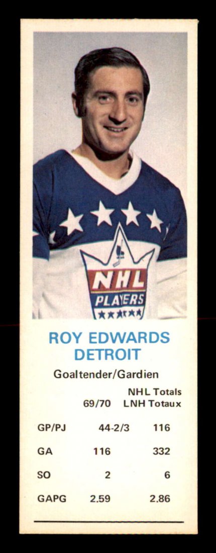 #27 Roy Edwards - 1970 Dads Cookies Hockey Cards (1 of 1)